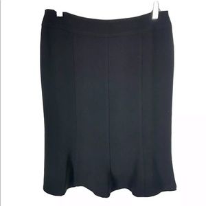 Louben Women’s Skirt Sz S Career Flare A-Line Lined Black Small